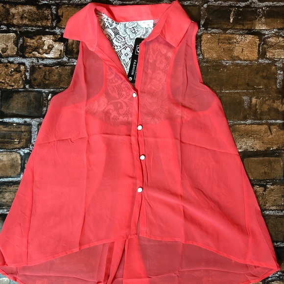 Lace Back Tank - Picture 1 of 1